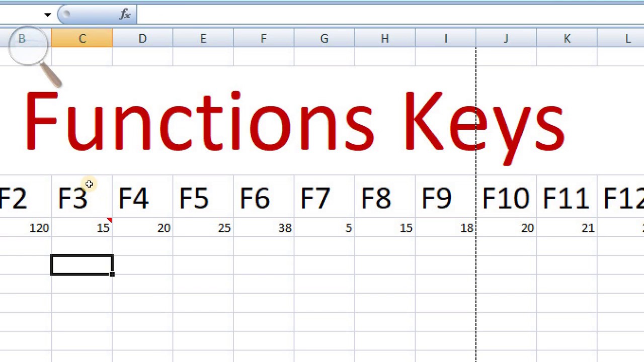 what is f2 on a mac for excel